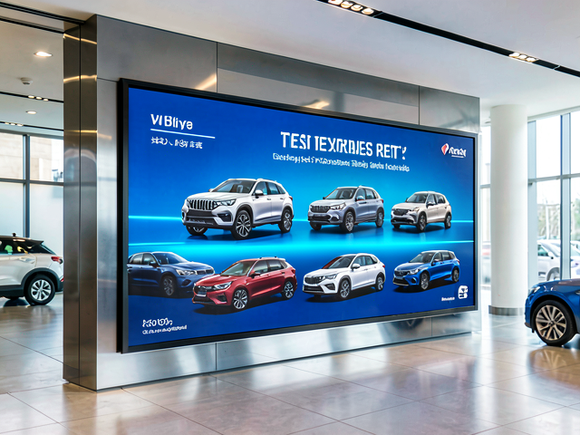 digital signage for car test drive event