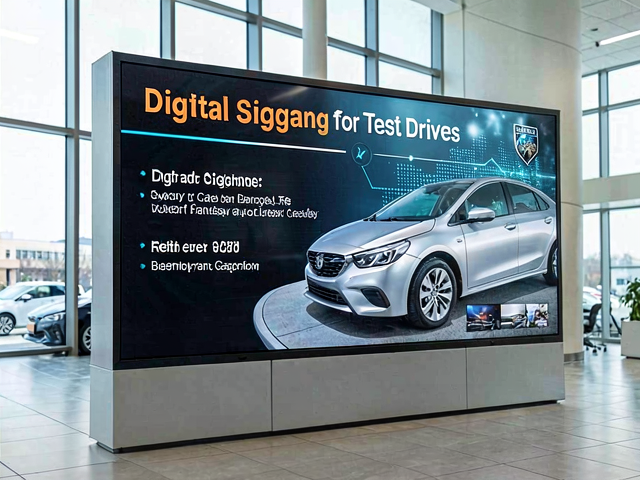 Digital Signage for Test Drives
