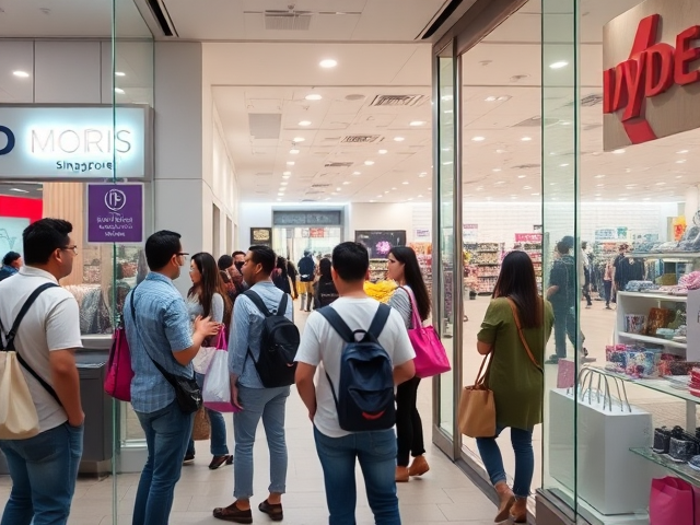 Singapore retail peak season crowds management