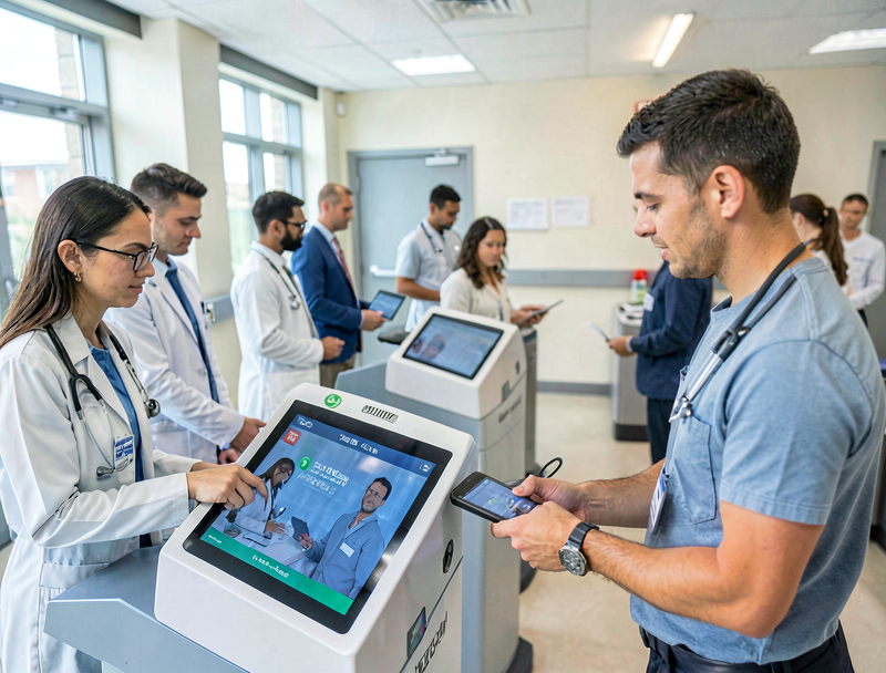 Hybrid Queue System for Hospital Features