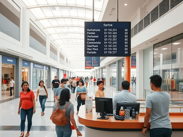 Queue Systems for Shopping Centres in Cambodia